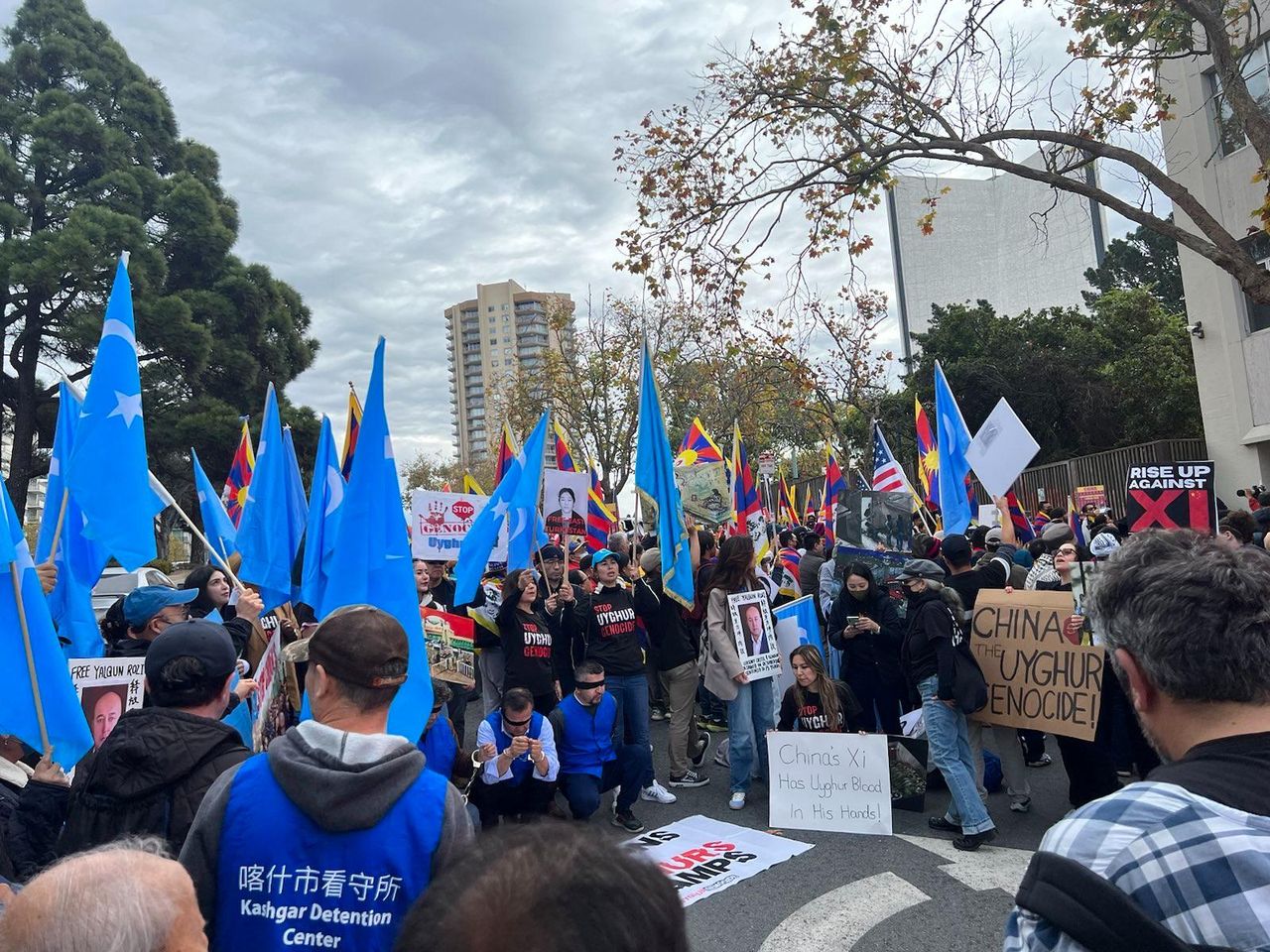 شى جىن پىڭغا قارشى نامايىش