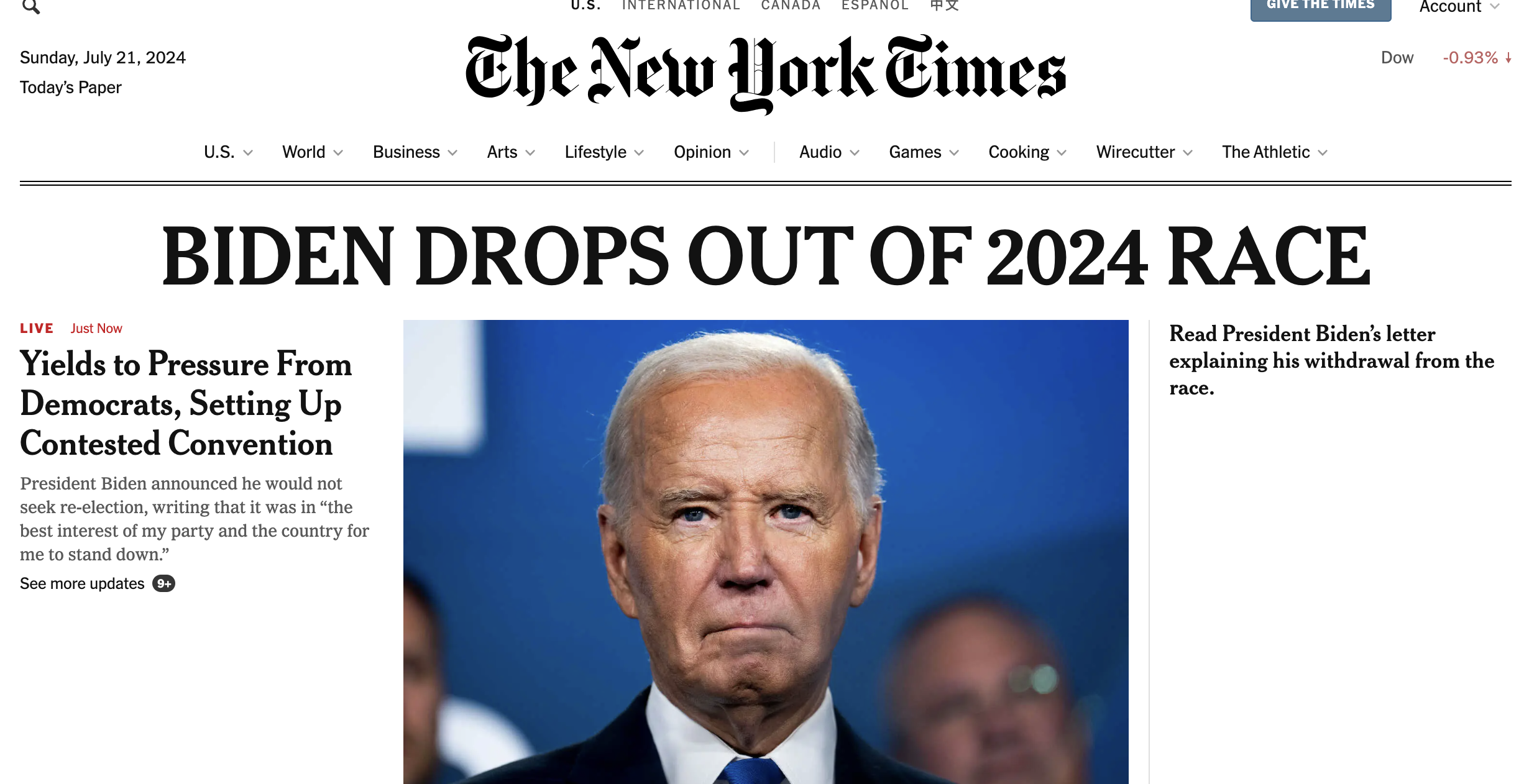 بايدىن چېكىندى